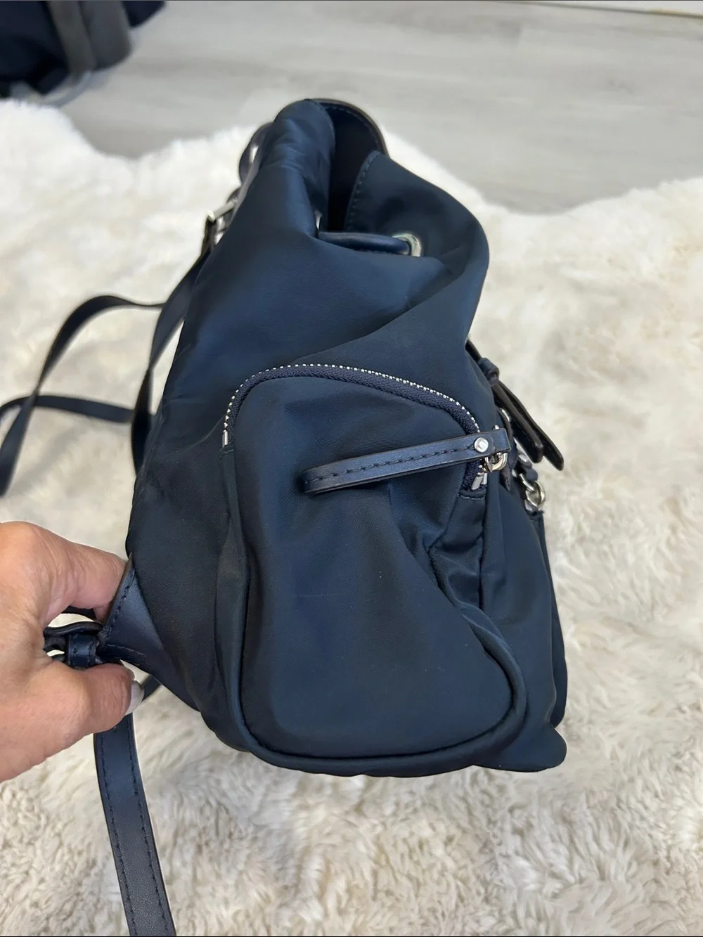 Michael Kors Abby Backpack Navy Nylon